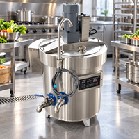 Marmite de mélange industrielle électrique à double enveloppe pour la transformation alimentaire avec agitation automatique