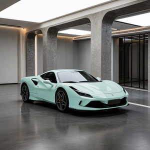 Car <b>Vinyl</b> <b>Wrap</b> Film Mint green PET Metallic High Gloss Air Release Anti Scratch Full Body Automotive Color Changing Film - Product Image 1