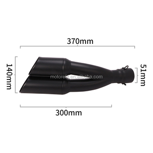 Convient pour la <span class=keywords><strong>moto</strong></span> de sport Yamaha Kawasaki Modifié Thunder <span class=keywords><strong>Silencieux</strong></span> d'échappement gauche et droit 38-51MM - Product Image 6
