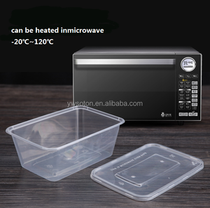 Heatable 1000ml 750ml 650ml 500ml nhựa hộp ăn trưa cho Takeaway thực phẩm lưu trữ container với nắp nhựa - Product Image 2