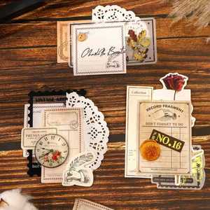 Cuaderno de Notas de Papel con Diseño Retro Poético, 4 Estilos Únicos, Decoración DIY, Diario Práctico de Hojas Sueltas con Función de Memo - Product Image 4