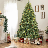 Un sapin de Noël artificiel sur mesure avec des lumières LED et un arbre de Noël en PVC avec un indice de protection IP20