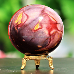 Venta al por mayor de piedras de ágata natural a granel cristales artesanales piedras preciosas curativas alto pulido amazonita a granel esfera bola Feng Shui - Product Image 6