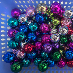 20mm 500g of round handcrafted colored acrylic <b>bead</b> balls are used for making pen <b>bead</b> jewelry - Product Image 3