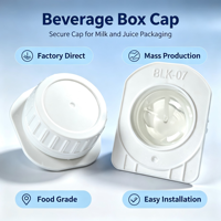 Bouchon à vis en plastique de qualité alimentaire et écologique de 23 mm pour cartons de lait/jus – Emballage de boissons étanche et durable
