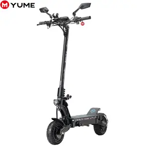 YUME HAWK 60V 2400Wデュアルモータースクーター電動大人用2輪10インチ全地形チューブレスタイヤ電動バイク