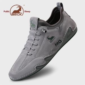 Zapatos Personalizados para Hombre, Nuevos Tenis Deportivos Casuales de Cuero Transpirable, Antideslizantes, Resistentes al Desgaste, para Todas las Temporadas, con Banda Elástica - Product Image 4
