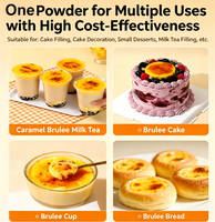 Poudre à pâtisserie économique pour crème brûlée, multi-usages pour garniture de gâteau, décoration, mini-desserts, garniture brute pour bubble tea, marque Boming
