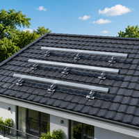 Kit de fixation de panneaux solaires Levin Power pour toits métalliques à pente standard, toits en tuiles ou en bardeaux à pente inclinée ou plate