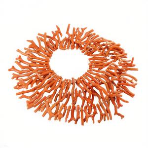 Coral orange italien naturel brut en brins, pierre brute en vrac, fournisseur en gros, certifié par un tiers, Mer Méditerranée - Product Image 1