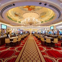 Dalles de moquette commerciales robustes pour casino, logo personnalisé, solution de revêtement de sol pour boîte de nuit et bar, en nylon teint coupé, antistatique, pour salle de poker