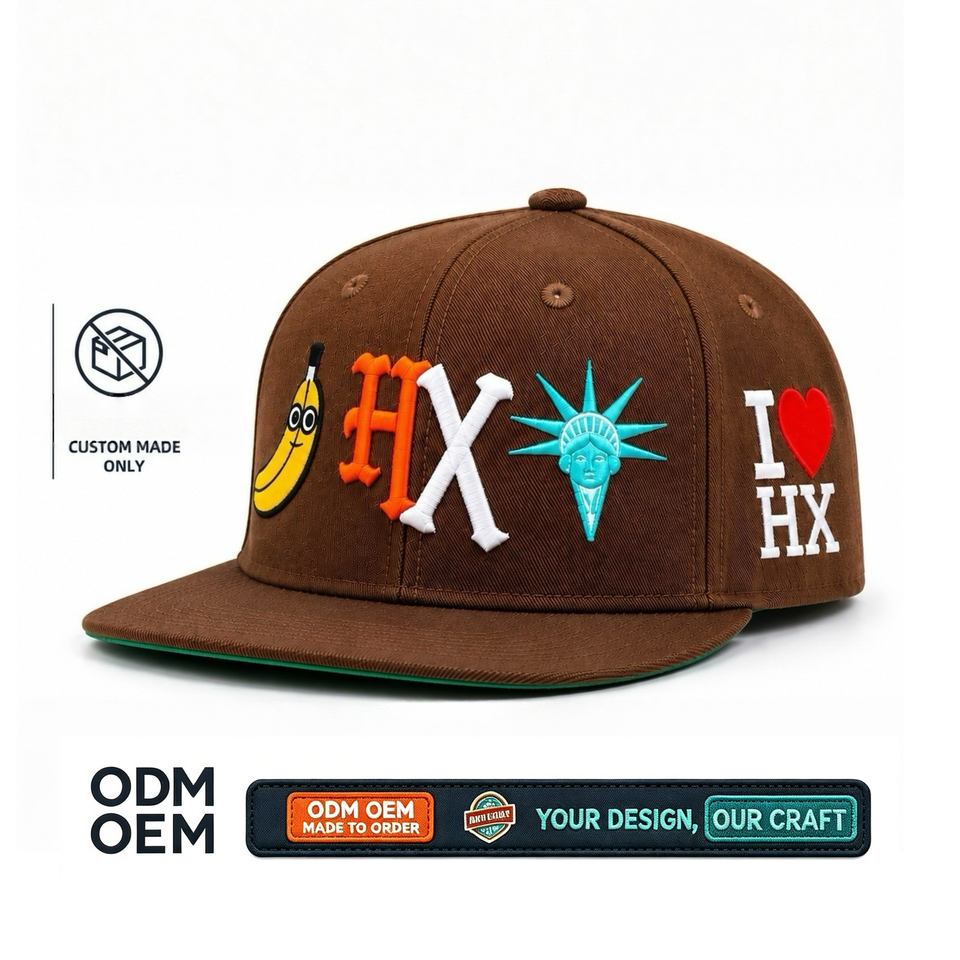 Custom Logo Heavyweight Embroidered Snapback Cap - American Street ...