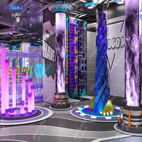 Équipement de terrain de jeu intérieur commercial sur le thème de l'espace personnalisé, aire de jeux pour enfants, trampoline, toboggan, centre d'aventure