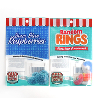 Sachets d'emballage pour bonbons personnalisés avec fenêtre transparente et trou rond, scellés à chaud, type oreiller