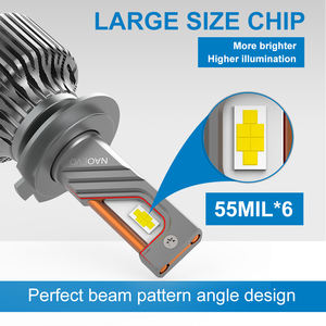 Offre Spéciale 120w Bombillos Led Para Autos 12v h4 13000lm 6500k Luz Led Para Voiture H4 H7 H11 H16 Phare De Voiture NAOEVO usine Max3 h4 - Product Image 3