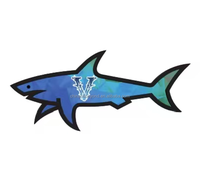 Pegatina 3D Paul Shark 2025, Logotipo Impermeable, Decoración de Dibujos Animados, Pegatina de Inventario al por Mayor
