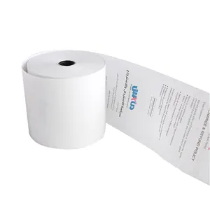 קופה תרמית נייר רול עם מודפס מותג לוגו קבלה נייר עבור קופה כספומט