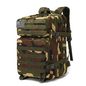 Custom Waterproof Tactical Nylon Lining 20-35L Shoulder <b>Bag</b> Outdoor Travel Backpack for Unisex - Product Image 3