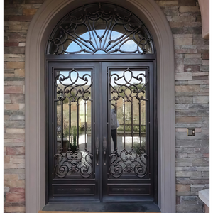Puerta Principal de Hierro Forjado de Diseño Moderno y Exquisito de <span class=keywords><strong>Minecraft</strong></span>, Nuevos Diseños de Puertas y Ventanas de Hierro - Product Image 4
