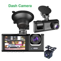 Cámara DVR para Auto de 3 Canales con Control WiFi, Cámara para Tablero de Vehículo, Grabadora de Video 1080P, Cámara de Visión Trasera para Vehículo, Caja Negra