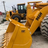 Chargeuse-pelleteuse Caterpillar 966H d'occasion de 17 tonnes, moteur et pompe, modèle 2018, origine Japon, testée et inspectée, à vendre à prix réduit