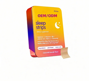 OEM/ODM sonno strisce orali camomilla lavanda sapore 5mg di melatonina, L-teanina vitamina B6 botaniche strisce di pellicola orale - Product Image 2