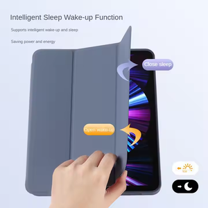 Mryes Magnetische 3 Opvouwbare Auto Slaap Volledige Cover Tpu Siliconen Hoesje Tablet Hoesje Potlood Houder Lederen Hoesje Voor <span class=keywords><strong>Ipad</strong></span> Pro - Product Image 3