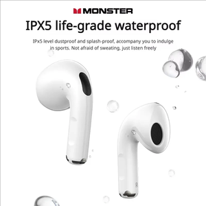 Écouteurs sans fil Monster N-Lite 208 originaux, écouteurs BT, contrôle tactile, écouteurs avec micro, étanches, basses puissantes - Product Image 5