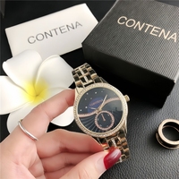 Reloj de Pulsera de Cuero de Cocodrilo con Aleación de Cuarzo para Mujer, Etiqueta Privada Personalizada, Diseño de Moda de Alta Calidad, Estilo Antiguo de Dibujos Animados, Lujo, 38 mm