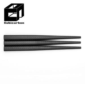 מידות מותאמות אישית סיבי פחמן סיבי צינור רוגול-צינור עטוף 3K סיבי פחמן 600 מ "מ 900 מ" מ 1200 מ "מ 2000 מ" מ - Product Image 4