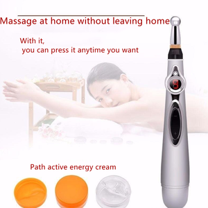 Caneta massageadora de acupuntura elétrica portátil, massagem corporal, energia meridiana - Product Image 3