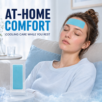 Patch de refroidissement en gel hydrogel hypoallergénique non tissé pour la fièvre, qualité médicale OEM, 8 heures d'effet rafraîchissant, vente en gros