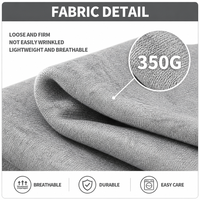 Sweat-shirt col V épais 350 GSM en coton, tissu double couche chaud, manches raglan, couleur unie, automne, ODM, coupe oversize, respirant, 6