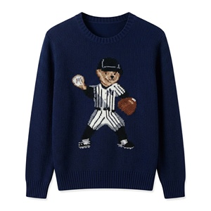 Pull-over en tricot pour homme avec logo personnalisé, style Old Money, fabricant OEM/ODM, marque privée, faible MOQ, tricot de coton de haute qualité - Product Image 1