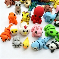 Sachets mystères d'animaux articulés miniatures imprimés en 3D, petites figurines mignonnes articulées pour décoration DIY