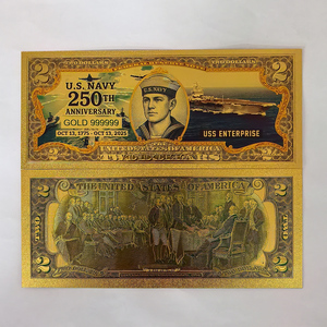 Billet de banque commémoratif en <span class=keywords><strong>or</strong></span> de haute qualité, imperméable, pour le 250e anniversaire des États-Unis, édition 2026, idéal comme cadeau souvenir - Product Image 3