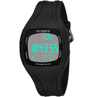 Enregistrement du temps sportif montre étanche comptage des pas 3D sport étudiant multifonctionnel veilleuse montre électronique