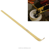 ESTICK Ensemble de cuillères à thé en bambou longues, écologiques, faites à la main, avec logo personnalisé japonais, pour la cérémonie du thé matcha japonaise
