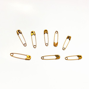 <span class=keywords><strong>Épingles</strong></span> de sécurité plaquées or, pièces, petites broches de sécurité en métal plaqué or, emballage, vente en gros, fournisseur en vrac - Product Image 3