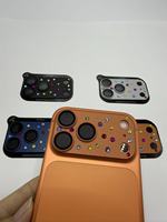 Protection d'objectif photo en verre avec design engrenage métallique 3D Bling et strass, autocollant fait main tendance pour iPhone 17 Pro Max 17 Pro