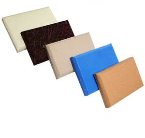 Panneaux acoustiques en laine de fibre de verre ignifugés de classe A1 Panneaux sonores pour plafonds et murs en panneau de gypse en laine de fibre de verre - Product Image 5