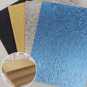 Excepcional Lámina de <span class=keywords><strong>MDF</strong></span> con Chapa de Madera Moderna, Ecológica e Impermeable, 18 mm, 4x8 pies, Superficie Lijada, Certificación E1, para Fabricación de Gabinetes - Product Image 1