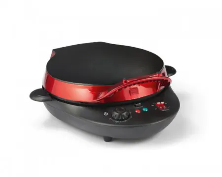 12 Inch Pizza Maker with 180 Degree Opening as Table Grill