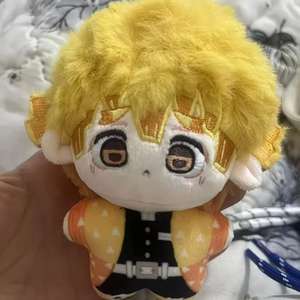 Muñecas periféricas <span class=keywords><strong>Chuchu</strong></span> Agatsuma Zenitsu Nunu estrella de mar en forma de algodón PP Anime juguetes de peluche bolsa de felpa incluida - Product Image 1