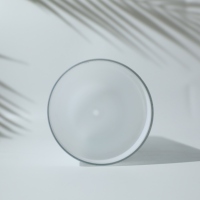 Abat-jour en verre soufflé blanc laiteux, épaisseur uniforme, anti-éblouissement, pour suspension simple, fourni directement par l'usine