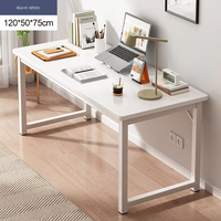 Bureau d'ordinateur en bois avec surface en panneau à base de bois pour bureau à domicile, chambre à coucher, design minimaliste moderne, poste de travail pour étudiant, livraison gratuite