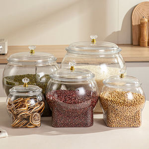 Cao rõ ràng giá rẻ Nhựa kẹo Jar số lượng lớn thực phẩm lưu trữ container cho nhà bếp - Product Image 6