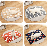 Nouvelle couverture super douce amovible et lavable pour animaux de compagnie, motif patte de chien, tapis fin et confortable pour salon et chambre à coucher, vente en gros