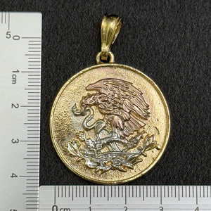 Grosir 14k tembaga berlapis emas uniseks klasik penjualan laris ikan elang liontin baru kekuatan VitalityMexico jimat colgane Aguila - Product Image 5