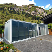 Structure en acier de haute qualité, panneau sandwich respirant, maison préfabriquée modulaire de luxe, design de ferme extérieure, maison conteneur portable